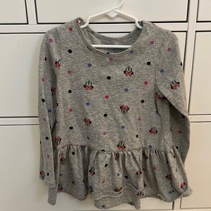 Disney for GAP 5T Minnie peplum shirt